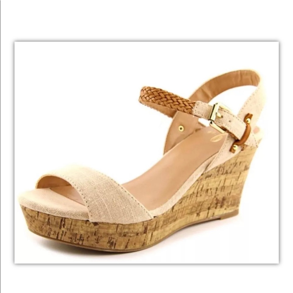 Brand New Mix No. 6 Zessi Natural Wedge Sandals